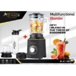 AZATECH Blender mixeur 3en1 5 vitesses bol en verre &,5L + mini hachoir + smoothie 600ww