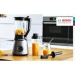 Bosch Blender mixeur VitaPower 1200w bol en verre thermoSafe 1,5L inclu mini hachoir + smoothie