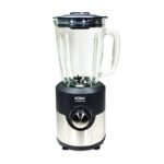 Solac Blender super puissant 1600w bol en verre 1,7L inox/noir 6 lames 5 vitesses