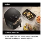 Haier Air fryer friteuse sans huile multifonction 9 en1 capacité XL 7L avec fenêtre 2ans de garantie – Image 3