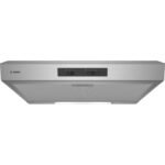 Bosch DHU635HZA Hotte sous meuble Inox 60cm filtre à charbon+filtre aluminium lavable, 2ans de garantie