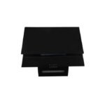 Schneider hotte de cuisine décorative en verre noir lampe led 60cm filtre à charbon inclus