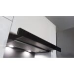 Bosch Hotte télescopique noir 60 cm avec filtre à graisse aluminium éclairage led silencieuse 3 vitesses 2 ans de garantie
