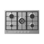 Candy Plaque de cuisson à gaz encastrable inox 75cm Grilles en Fonte sécurité 2ans de garantie