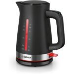 Bosch Mymoment bouilloire électrique noir 2400w 1,7L triple sécurité filtre anti calcaire 2ans de garantie