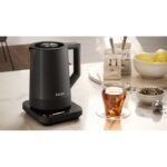 Haier Bouilloire électrique en acier inoxydable noir tactile 7Températures fonction keep warm