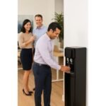 AQUABO ENERGIX Fontaine à eau filtré froide et chaude 5 étapes de filtration par osmose inverse branchement directe au robinet couleur noir garantie 2 ans