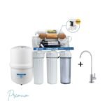 AQUABO ENERGIX Filtre à eau osmose inverse 6 étapes open case en plastique anti choc free BPA filtration 300L/jour réservoir 15L avec pompe silencieuse installation facile tout accessoires inclus garantie 2 ans