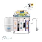 Filtre à eau osmoseur sous évier à 7 étapes professionnel avec baromètre et robinet installation facile