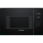 Bosch micro-ondes encastrable en verre noir série6 20L Autopilot7 ouverture électronique 60x38cm