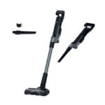 Hoover Aspirateur balais 2en1 sans fil Sans sac, capacité du conteneur 1 litres, 14.4 V, Autonomie 45 min, Temps de charge 3.5 h, Single Cyclone Technology, Quartz Light gris