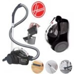 Hoover Aspirateur traîneau cyclonique sans sac noir , 1,5L Filtre HEPA