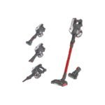 Hoover HF122GPT011 Aspirateur balais sans fil cyclonique 22V autonomie:40min Gris/Rouge