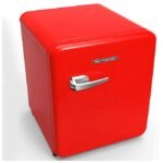 Schneider Mini réfrigérateur Minibar rouge 46L design élégant avec petit compartiment congélateur idéal pour chambre