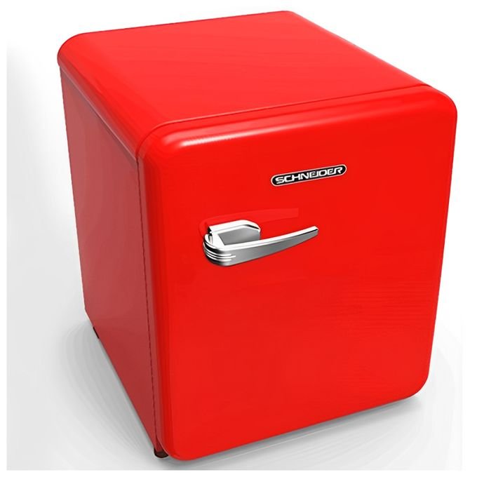 1 (73) Schneider Mini réfrigérateur Minibar rouge 46L design élégant avec petit compartiment congélateur idéal pour chambre – Image 1
