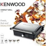 Kenwood Panini grill double face 3en1 inox ouvrable 180° 2000w
