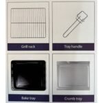 TATCH Four électrique design premium 48L 1800w noir 6 modes de cuisson avec double vitrage et lampe – Image 2