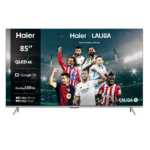 HAIER Smart TV 85" QLED 4K UHD Google TV, Bluetooth & Wi-Fi