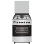 CANDY CUISINIÉRE INOX 60CM VONTILO SECURITE 4FEUX FONTE