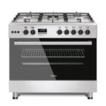CANDY Cuisinière 90*60 avec Afficheur Inox 5feux Fonte Allumage électrique Thermocouple