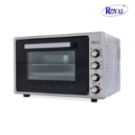ROYAL Four électrique XL 70L double vitrage chaleur tournante 1900w lampe intérieur couleur gris/noir