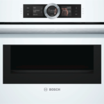 BOSCH FOUR ELECTRIQUE ENCASTRABLE BLANC COMPACT+M.O SERIE8 45L PYROLYSE 14PROG 45,5*60CM