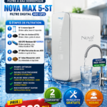 NOVA MAX 5-ST Filtre à Eau Digital 400 GPD – Osmose Inverse – Installation Gratuite