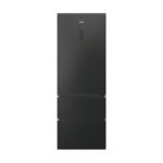 HAIER COMBINÉ 3 PORTES - NOIR VITRÉ - NO FROST - 3D - SÉRIE7 - 483L NET - SMART - WIFI - MY ZONE+ - 70*200CM