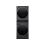 LG WashTower™ avec lave-linge de 12 kg, sèche-linge de 10 kg NOIR SMART WIFI 166X60X66CM