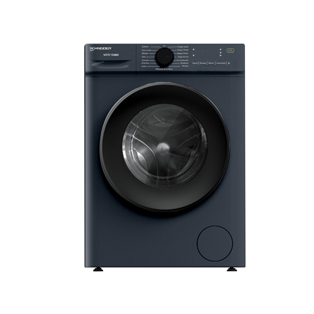 machine-a-laver-schneider-7kg-1200-trs-inverter-gris SCHNEIDER MACHINE A LAVER 7KG 1200T INVERTER DARK SILVER 14 PROG – Image 1
