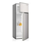 SCHNEIDER REFRIGERATEUR  STATIQUE - 280L (205L NET) - SILVER - Congélateur en haut -142*56*55 Cm