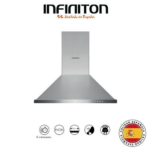 INFINITON HOTTE NOIR 60CM PYRAMIDALE 3 VITESSES 400M3/H