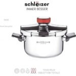 schlëizer cocotte minute clipso automatique 4l en inox ,ouverture clik-clak , systéme de sécurité ,apte pour tout type de feu