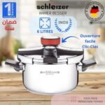 schlëizer cocotte minute clipso automatique 6l en inox ,ouverture clik-clak , systéme de sécurité ,apte pour tout type de feu