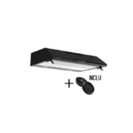 GORK HOTTE NOIR 90CM SOUS MEUBLE FILTRES A CHARBON INCLUS
