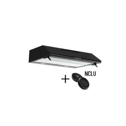 GORK HOTTE NOIR 90CM SOUS MEUBLE FILTRES A CHARBON INCLUS