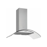 SILVERLINE HOTTE DECORATIVE VERRE/INOX 90CM 3VITESSES 400M3/H
