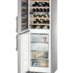 Liebherr SWTNes 4285 PremiumPlus Combiné pose libre avec compartiment cave à vin et IceMaker et congélateur - cm. 60 h 185 - lt. 327 - 48 bouteilles - acier inoxydable