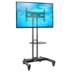Schneider Support tv sur Pied à roulettes réglable meuble pour TV 32 – 75 pouces – Image 4