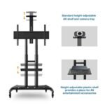 Schneider Support tv sur Pied à roulettes réglable meuble pour TV 55 – 90 pouces – Image 2