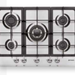 PYRAMIS PLAQUE A GAZ ENCASTRABLE INOX 70CM 5F FONTE SÉCURITÉ