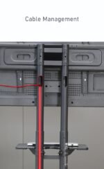 Schneider Support tv sur Pied à roulettes réglable meuble pour TV 32 – 75 pouces – Image 2
