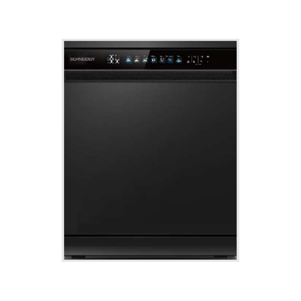 lave-vaisselle-schneider-a-15-co SCHNEIDER LAVE VAISSELLE NOIR 15 COUVERTS 8 PROG DIGITAL A+++ AUTO OPEN – Image 1