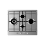 CANDY PLAQUE A GAZ ENCASTRABLE INOX 4FEUX EMAILLE SECURITE