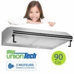 UNIONTECH HOTTE 90CM INOX 2 MOTEURS