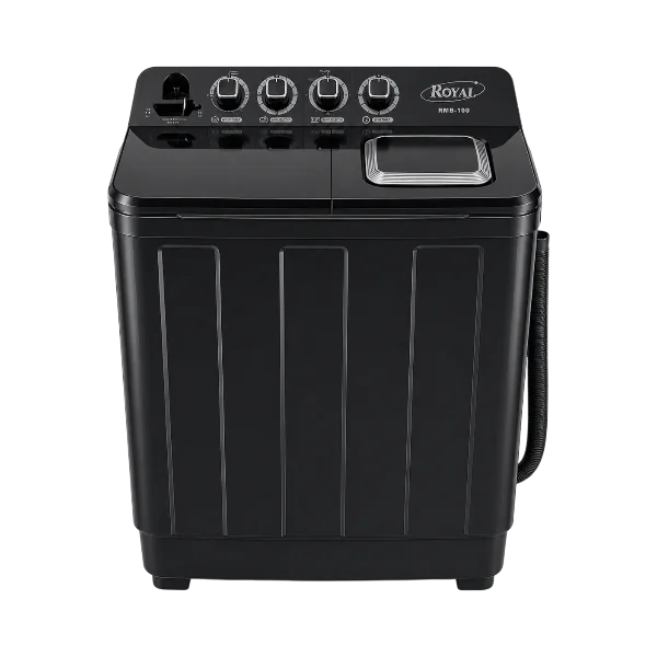 RMB100 ROYAL SEMI AUTO MACHINE A LAVER 10KG TWIN NOIR/GRIS – Image 1